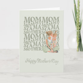 Tarjeta Husband's Mother's Day Card to Wife and Daughter