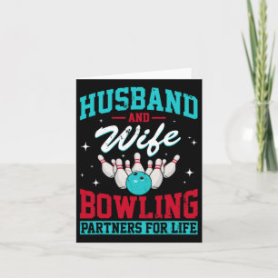 Tarjeta Husbynd Y Los Socios De Bolos De Esposas Para La V