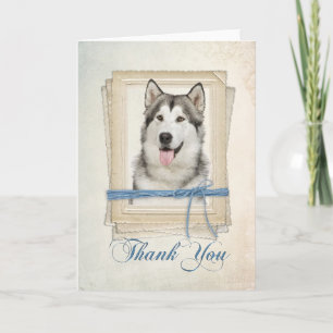 Tarjeta Husky Gracias