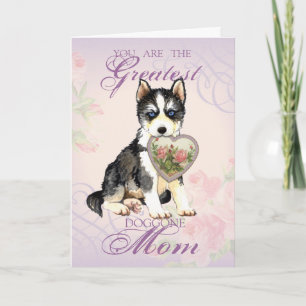 Tarjeta Husky Heart Mom