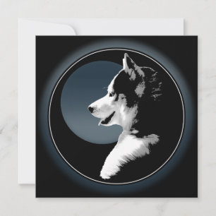 Tarjeta Husky Husky Husky Personalizada Siberian H