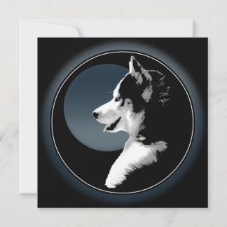 Tarjeta Husky Husky Husky Personalizada Siberian H