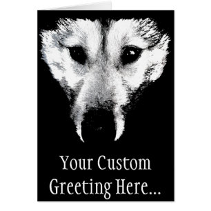 Tarjeta Husky Siberiana Malamute Wolf Dog Personal