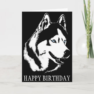 Tarjeta Husky Siberiana / Tarjeta Malamute Alaskan