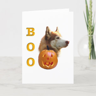 Tarjeta Husky siberiano (rojo) Boo