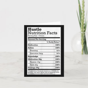 Tarjeta Hustle Nutrition Hacts Navidades Rap de regalo de 