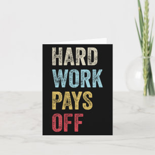 Tarjeta Hwpo Gym Workout Motivation Cita de trabajo duro p