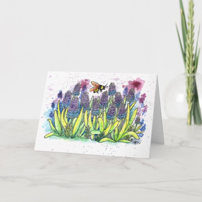 Tarjeta Hyacinth de uva (Anverso)
