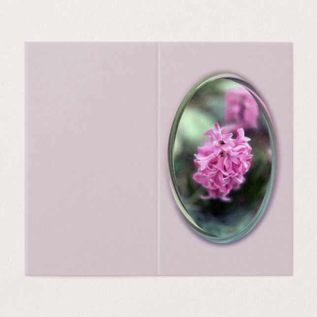 Tarjeta Hyacinth en primavera (Exterior desplegado)