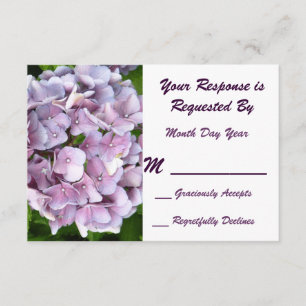 Tarjeta Hydrangea RSVP