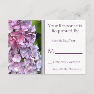 Tarjeta Hydrangea RSVP