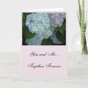 Tarjeta Hydrangeas para ti y para mí