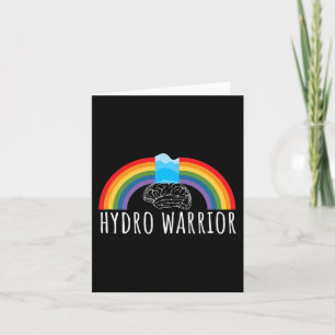 Tarjeta Hydro Warrior Hydrocephalus Awareness Braunt
