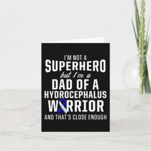 Tarjeta Hydrocephalus Survivor Dad Hero Awareness Warrior