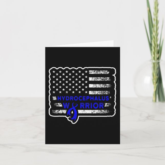 Tarjeta Hydrocephalus Survivor Hardwork US Awareness Warri (Anverso)