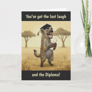 Tarjeta Hyena Graduation Card