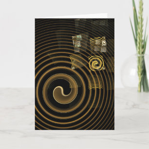 Tarjeta Hypnosis Abstract Art Greet Card
