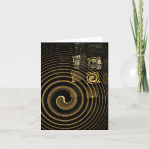 Tarjeta Hypnosis Abstract Art Note Card