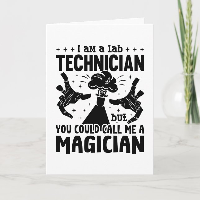 Tarjeta I Am A Lab Technician Laboratory Science Lab Tech (Anverso)