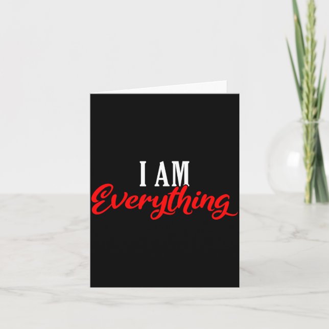 Tarjeta I Am Everything Valentine´s Day Love Couples  (Anverso)