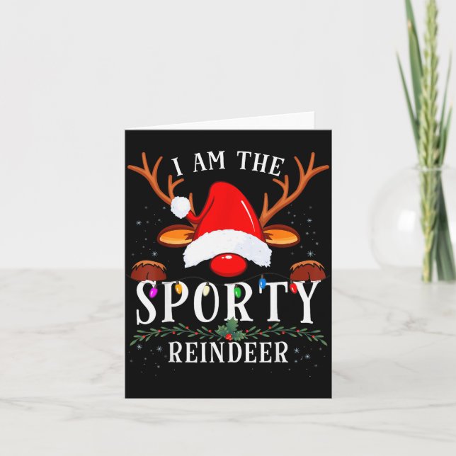 Tarjeta I Am The Srty Reindeer Christmas Family  (Anverso)