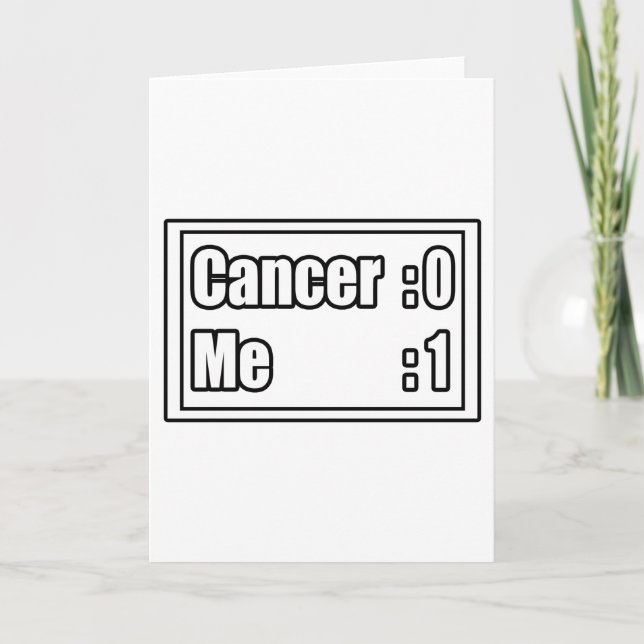 Tarjeta I Beat Cancer (Cuadro de indicadores) (Anverso)