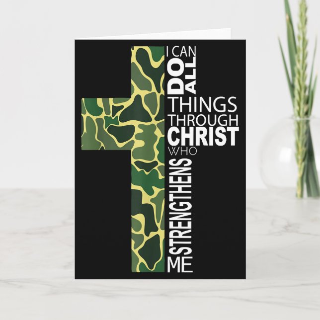 Tarjeta I Can Do All Things Through Christ Who Strengthens (Anverso)