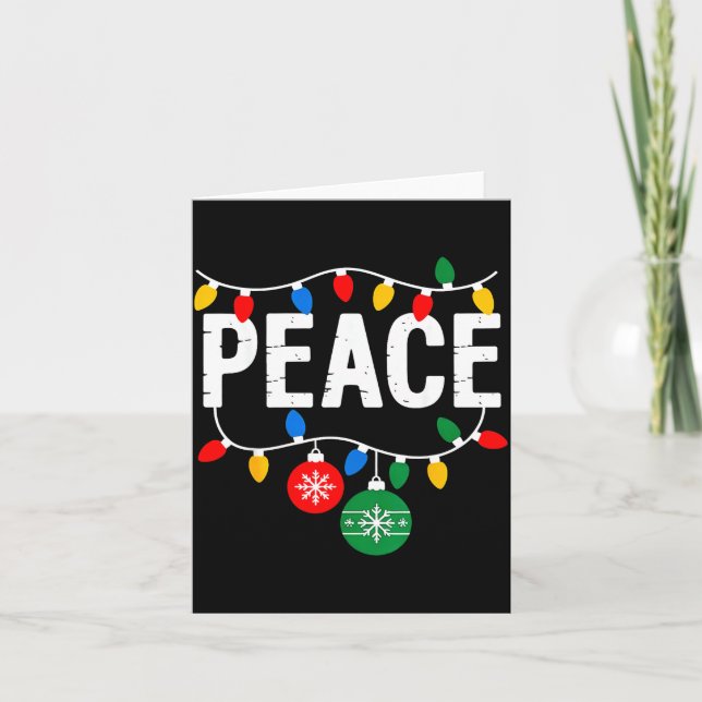 Tarjeta I Come In Peace Matching Family Christmas Couple  (Anverso)