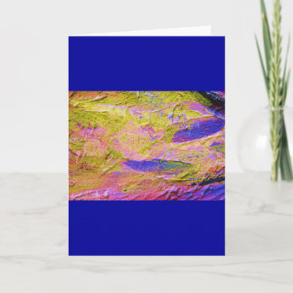 Tarjeta I de aplastamiento azul amarillo rosado - 