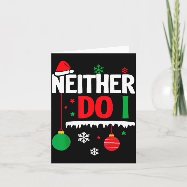 Tarjeta I Don't Do Matching Christmas Pajamas Funny Family (Anverso)