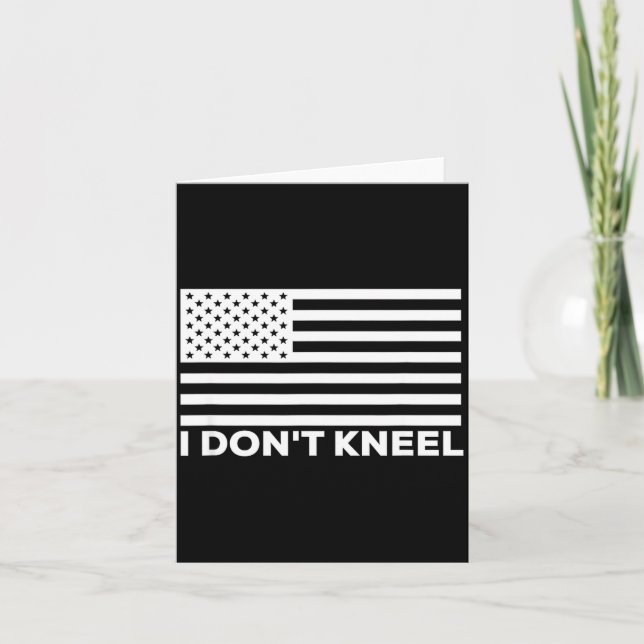 Tarjeta I Don't Kneel  (Anverso)