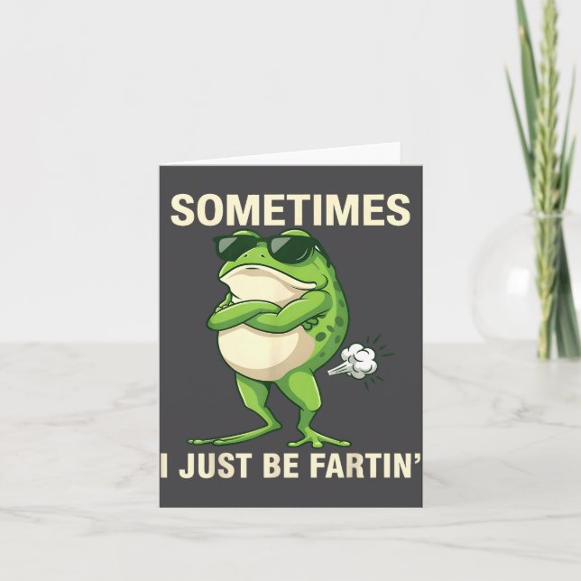 Tarjeta I Frog Just Farting Sometimes Club (Anverso)