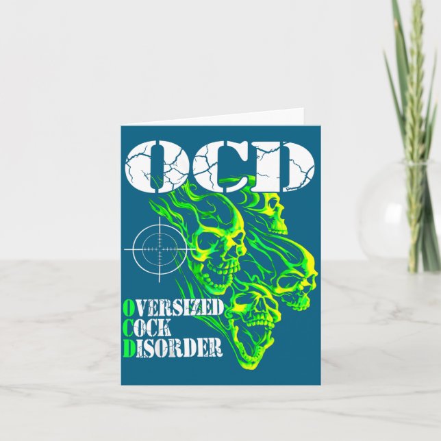 Tarjeta I Have Ocd Oversized Disorder  (Anverso)