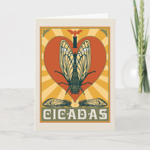 Tarjeta I Heart Cicadas
