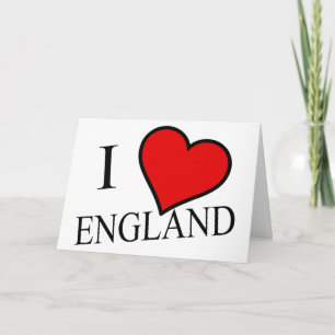Tarjeta I Heart England bk gcnt