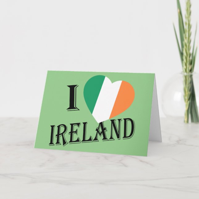 Tarjeta I Heartflag Ireland gcnt (Anverso)