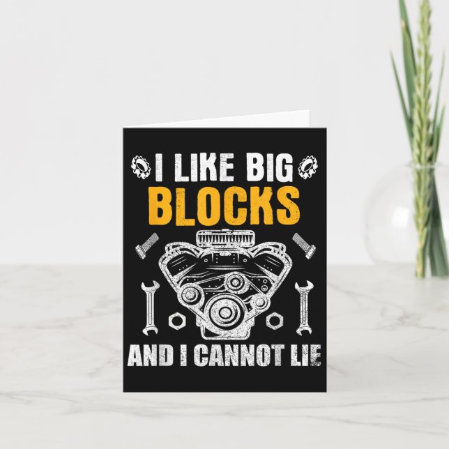 Tarjeta I Like Big Blocks And I Cannot Lie  (Anverso)