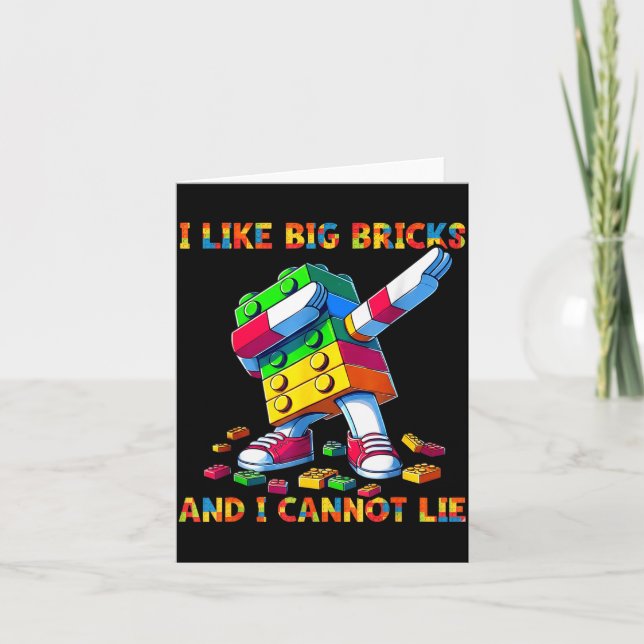 Tarjeta I Like Big Bricks &amp; I Can't Lie Funny Master B (Anverso)