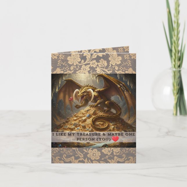 Tarjeta I Like My Treasure & Maybe One Person (You)  (Anverso)