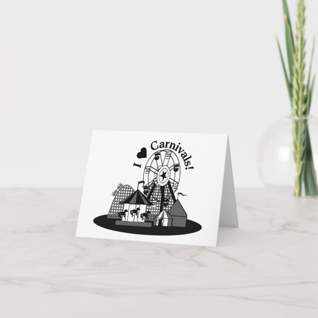Tarjeta I Love Carnivals! (Anverso)