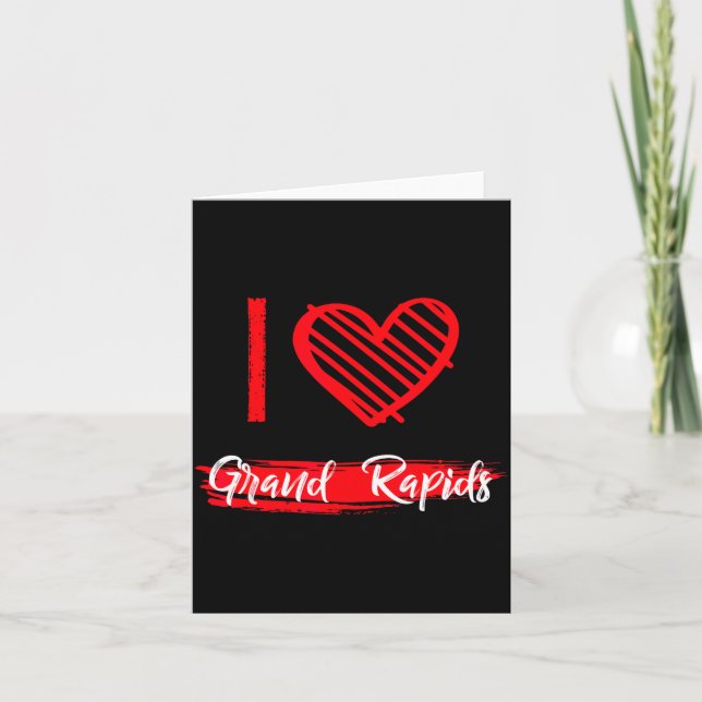 Tarjeta I Love Grand Rads I Heart Grand Rads  (Anverso)