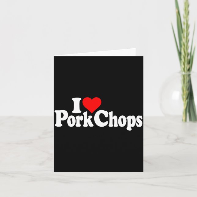 Tarjeta I Love Heart Rk Chops  (Anverso)