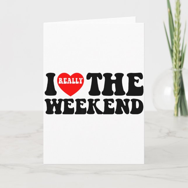 Tarjeta I Love Heart Weekend Funny Camping Couple Gifts Va (Anverso)
