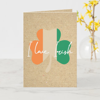 Tarjeta I love Irish!