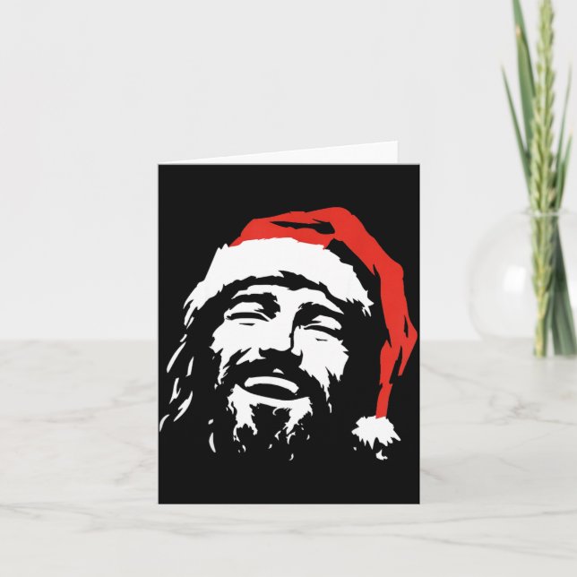 Tarjeta I Love Jesus Christmas Green  (Anverso)