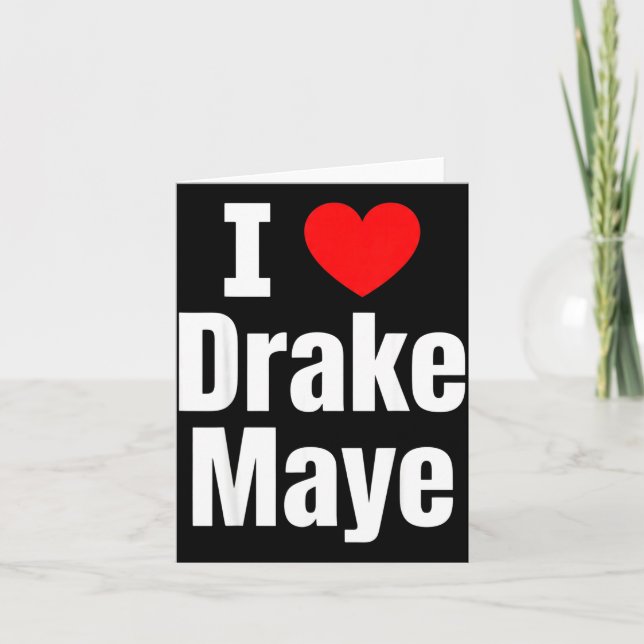 Tarjeta I Love Maye Football Fan  (Anverso)