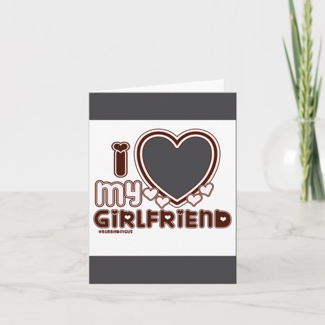 Tarjeta I Love My Girlfriend  (Anverso)