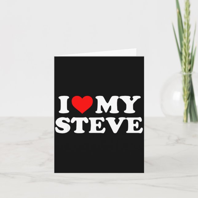 Tarjeta I Love My Steve  (Anverso)