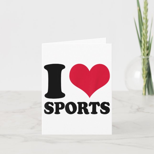 Tarjeta I Love Srts Fitness Motivation  (Anverso)