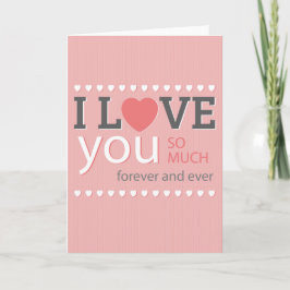 Tarjeta I love you